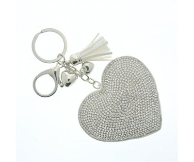 Glittery Heart Keyring