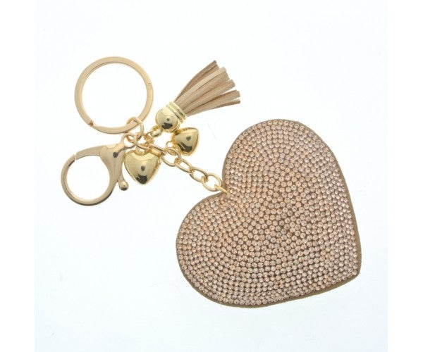 Glittery Heart Keyring