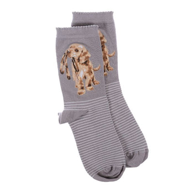 'Hopeful' Grey Bamboo Socks