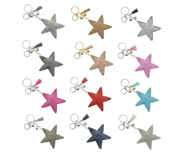 Glittery Star Keyring