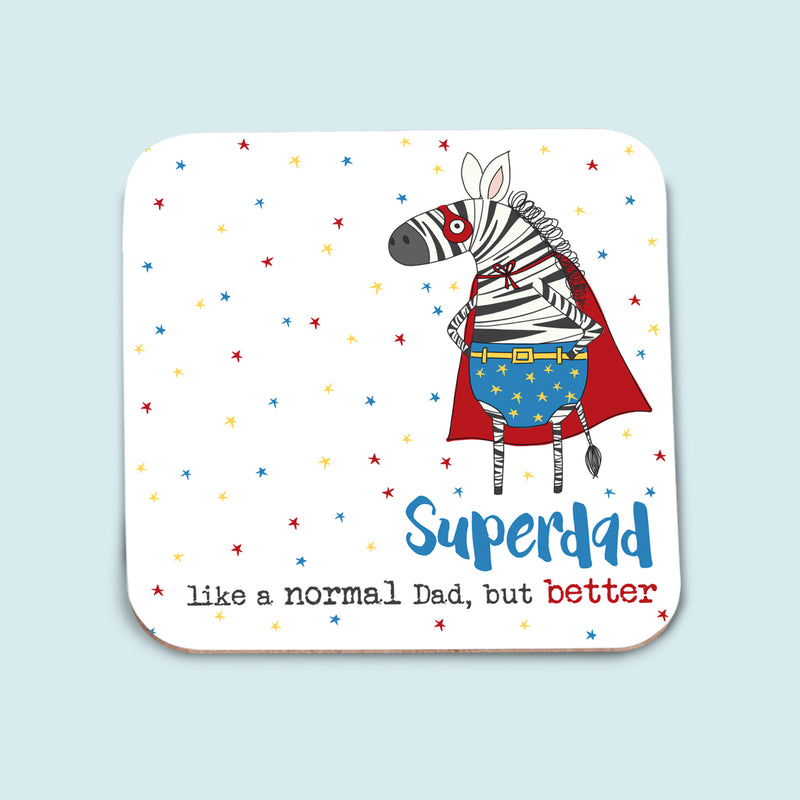 Superdad Zebra Coaster