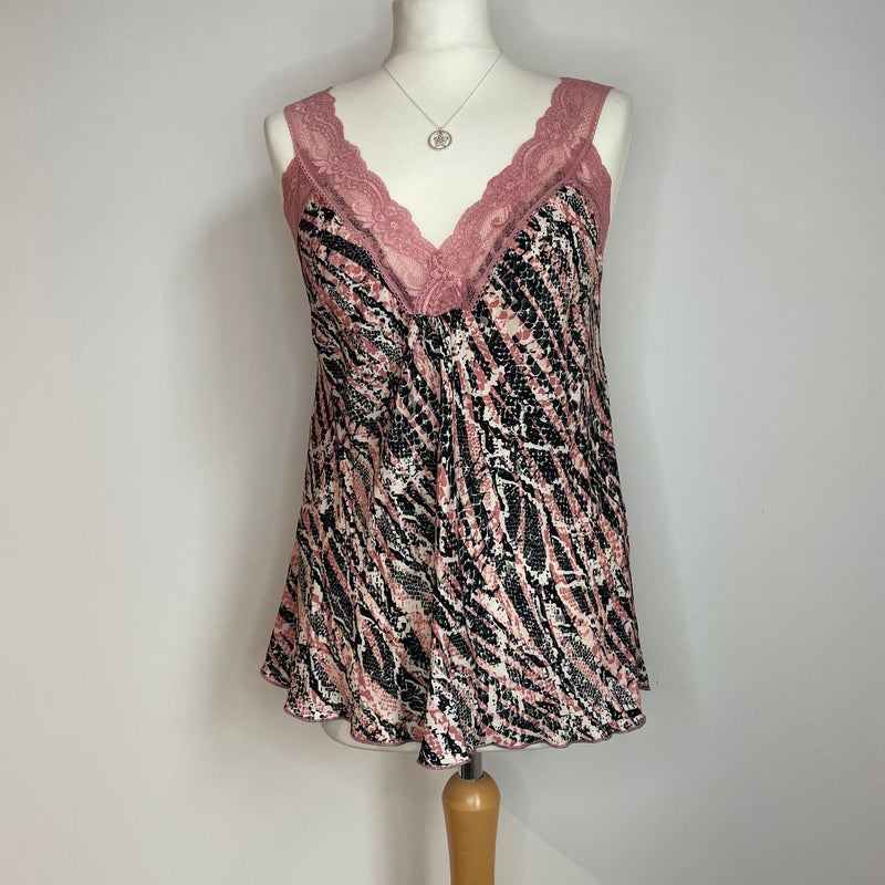 Lucy Animal Print Lace Camisole - More Colours Available
