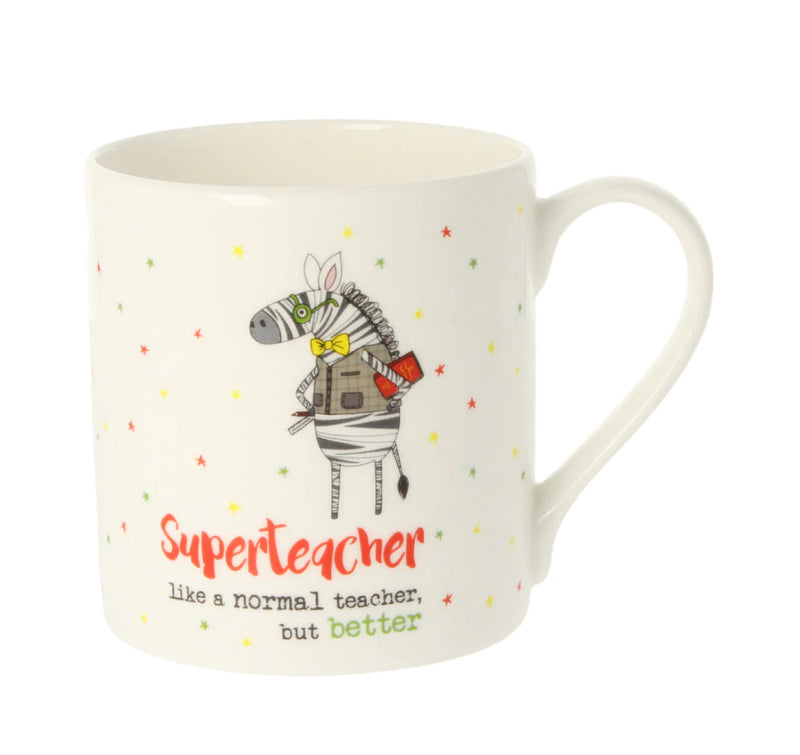Superteacher Zebra Mug