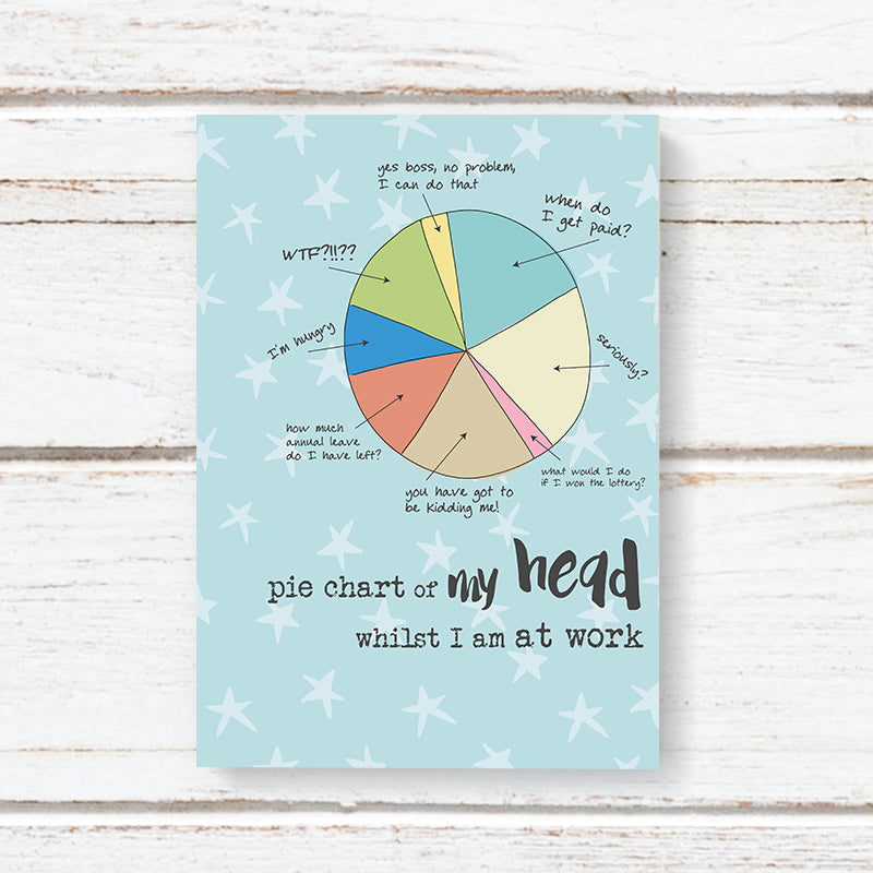 Pie Chart A6 Notebook