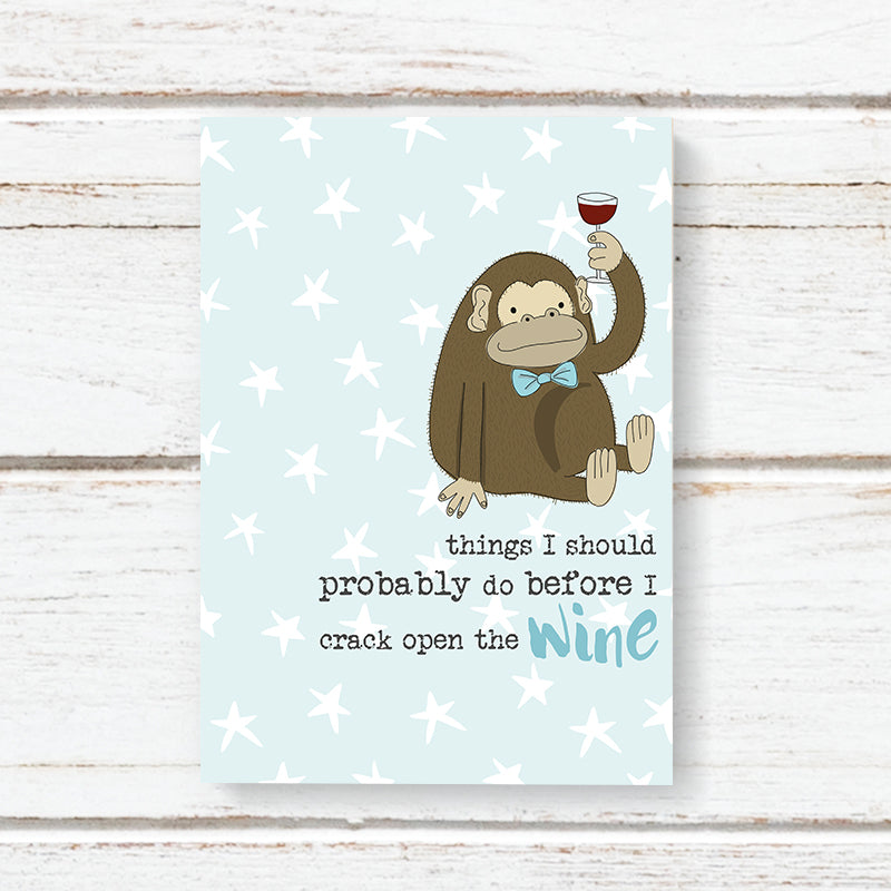 Crack Open The Wine A6 Notebook