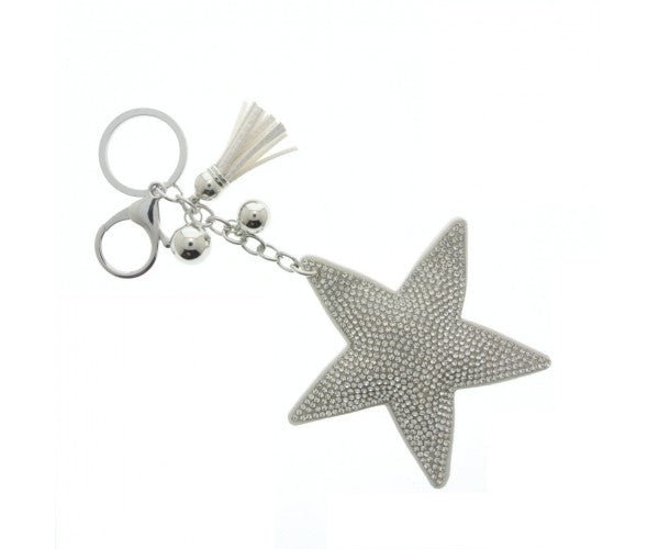 Glittery Star Keyring