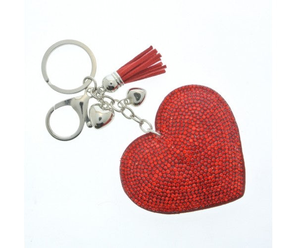 Glittery Heart Keyring