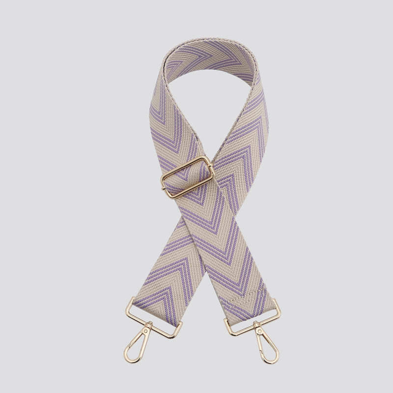 Lilac Chevron Bag Strap