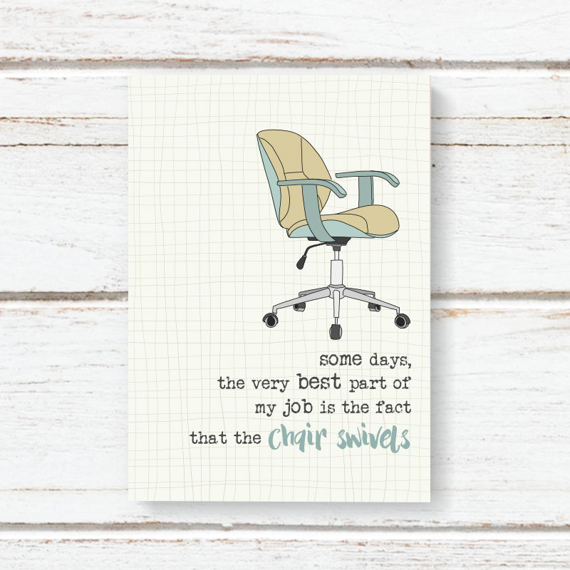 Chair Swivels A6 Notebook