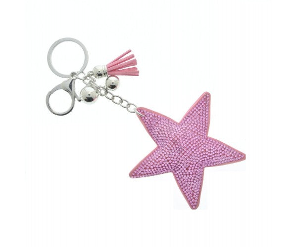 Glittery Star Keyring