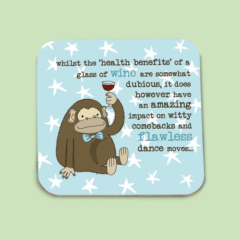 Wine And Flawless Dance Moves  Coaster