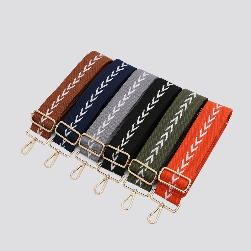Mini Chevron Black Bag Strap