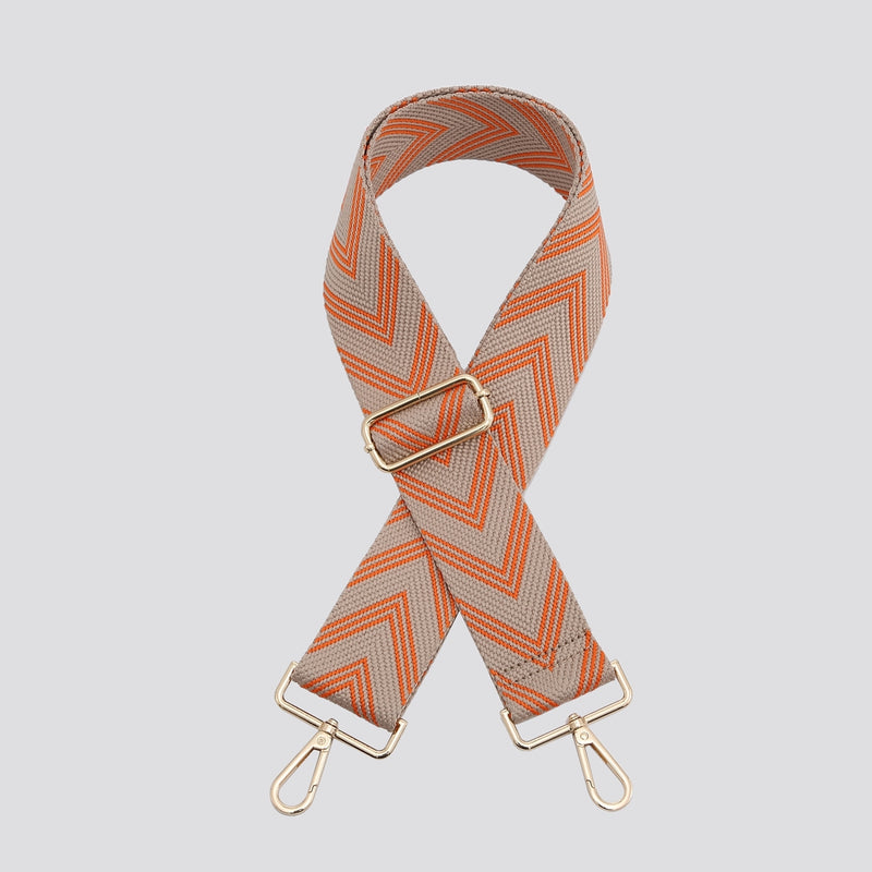 Orange Chevron Bag Strap