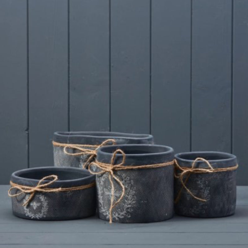 Black Bee Bowl Planter