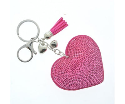 Glittery Heart Keyring