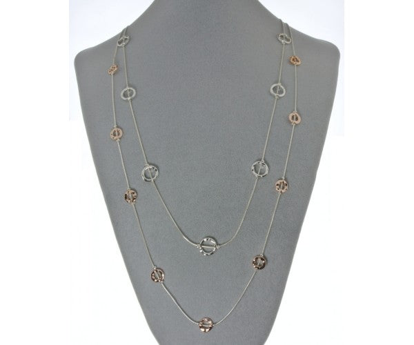 Circle Double Long Necklace