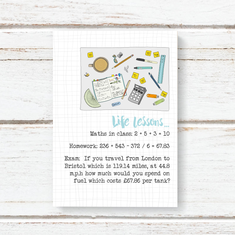 Life Lessons A6 Notebook