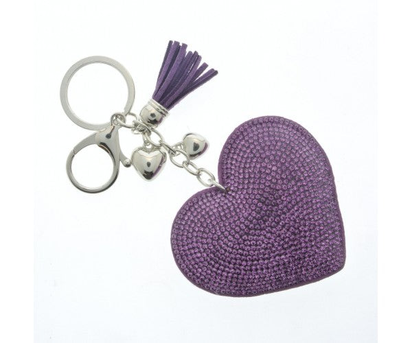 Glittery Heart Keyring