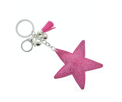 Glittery Star Keyring