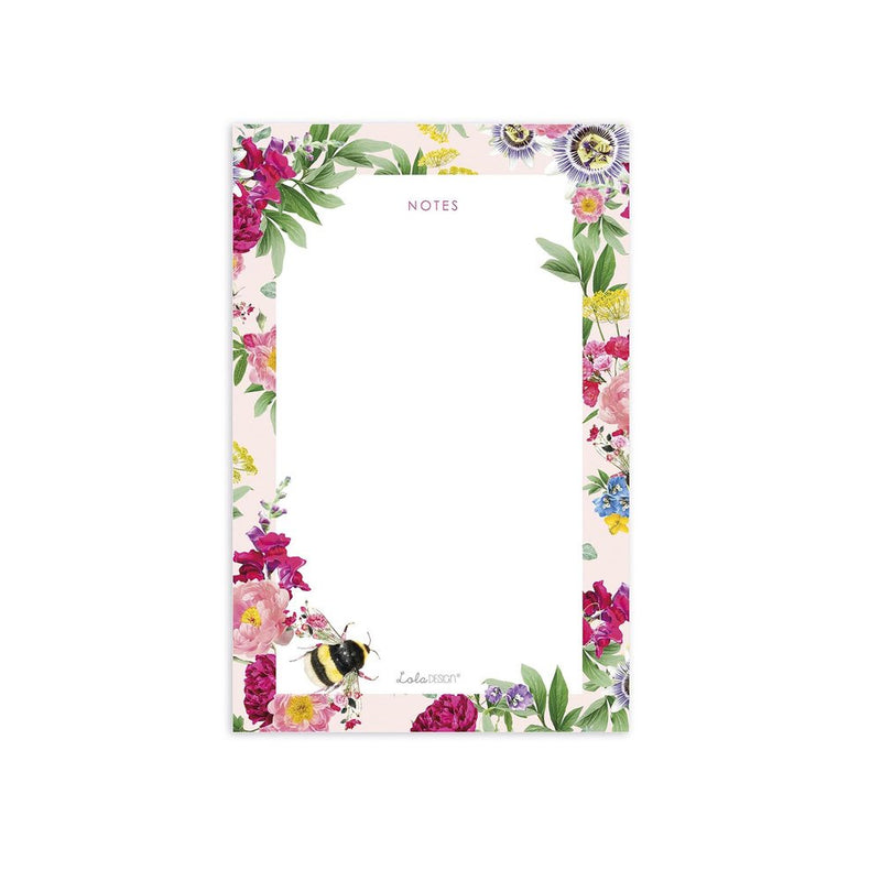 Botanical Bee Tear Off Notepad/Deskpad