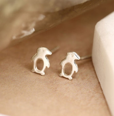 Sterling Silver Penguin Earrings