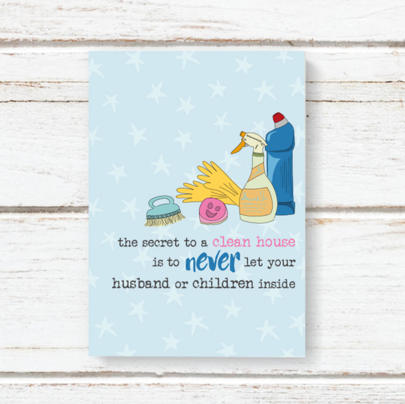 Secret To A Clean House A6 Notebook