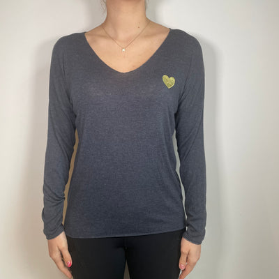 Lisa Gold Heart Jumper - More Colours Available