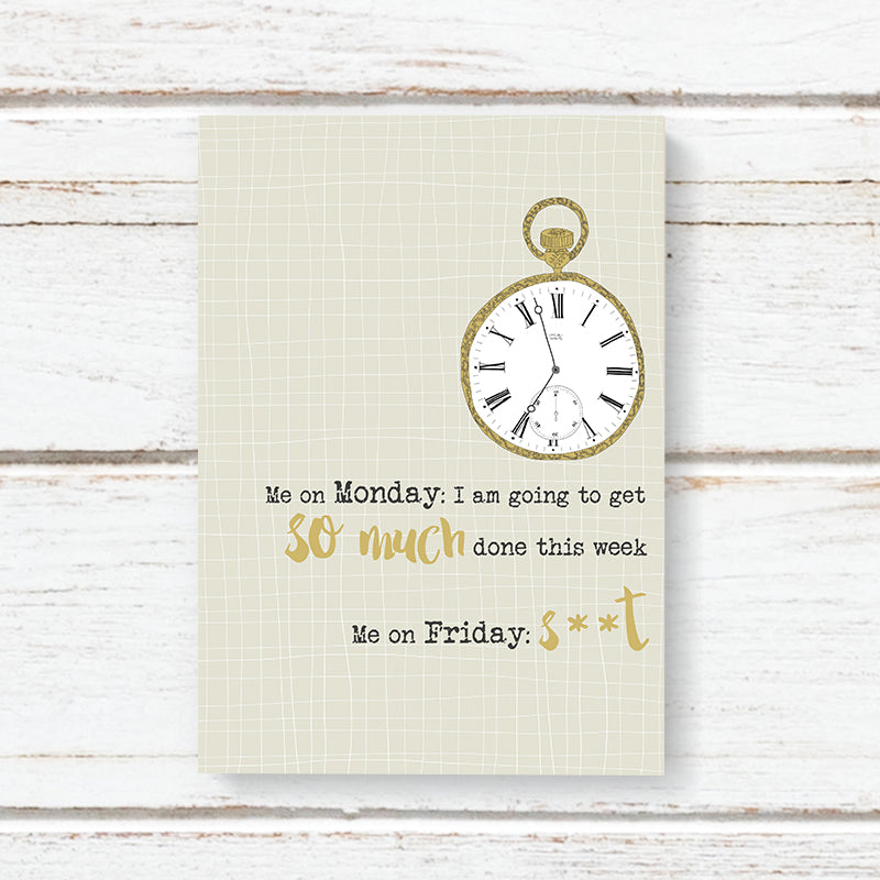 Monday Friday A6 Notebook