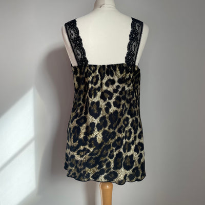 Lucy Leopard Print Lace Camisole - More Colours Available