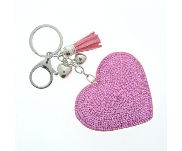 Glittery Heart Keyring