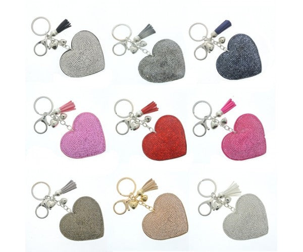 Glittery Heart Keyring