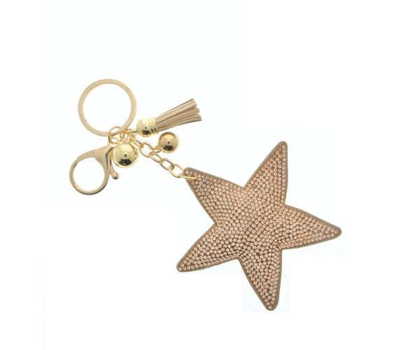 Glittery Star Keyring